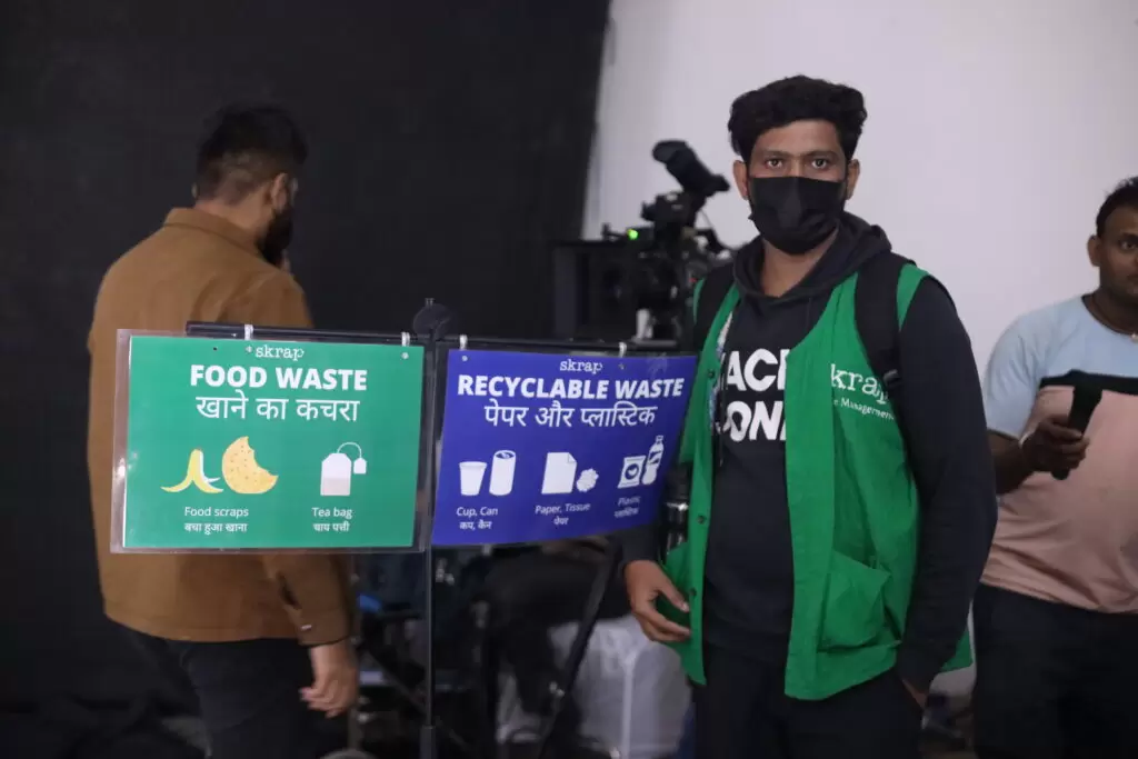 waste segregation; production crew; low waste shoot; waste management; recycle; recyclable waste