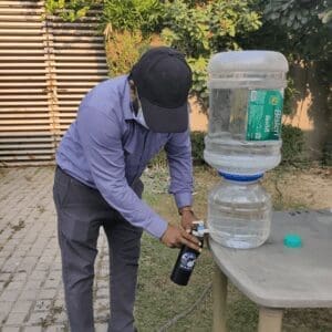 sustainability; water dispenser